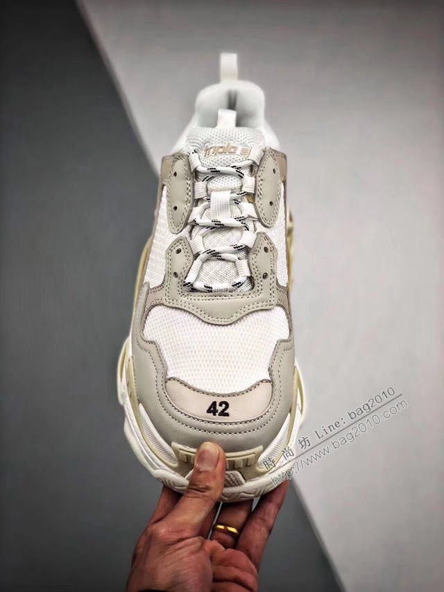 Balenciaga經典款男女鞋 巴黎世家頂級版本Triple-S 17老爹鞋 Balenciaga情侶款老爹鞋  hdbl1234